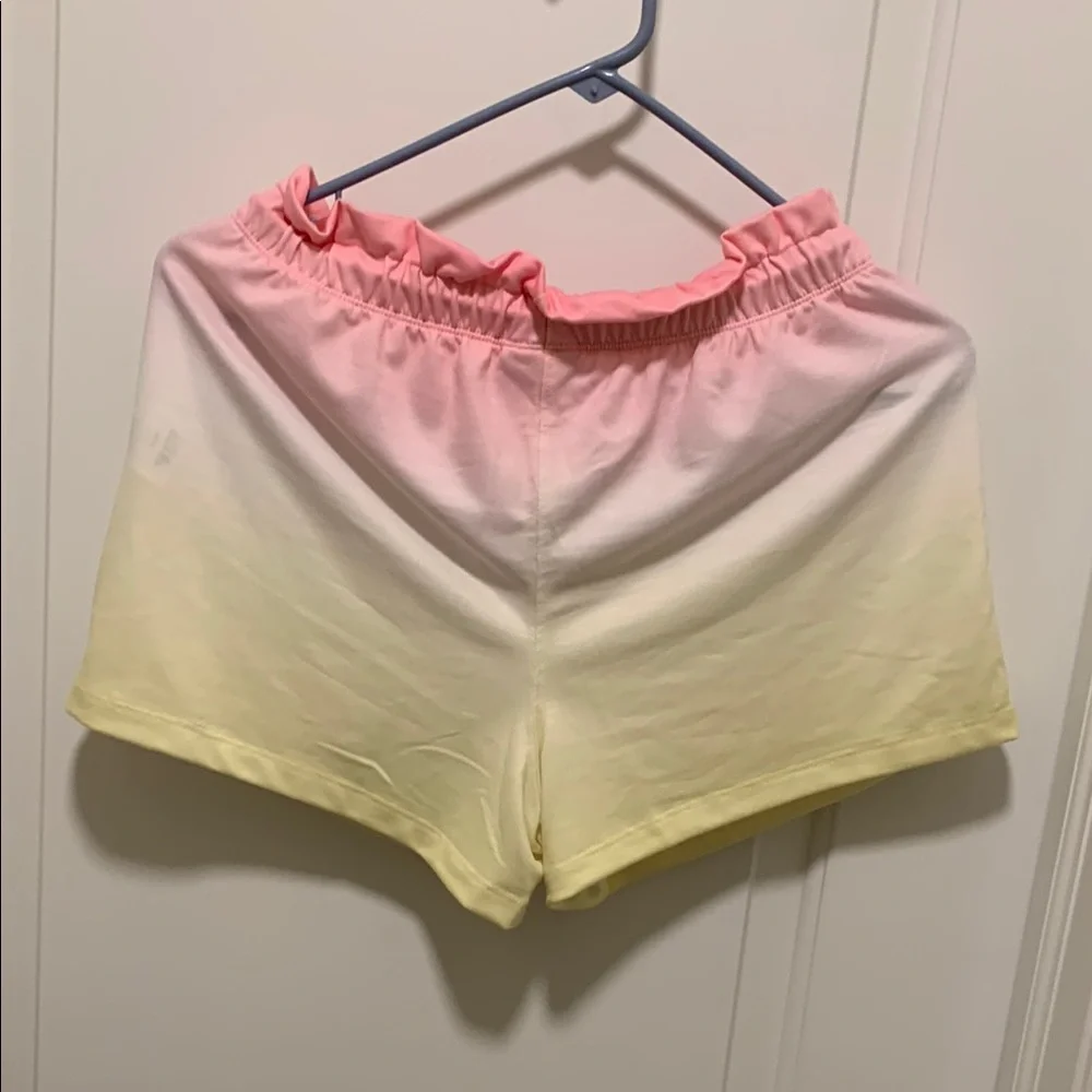 Jenni Pink and Yellow Ombre Shorts